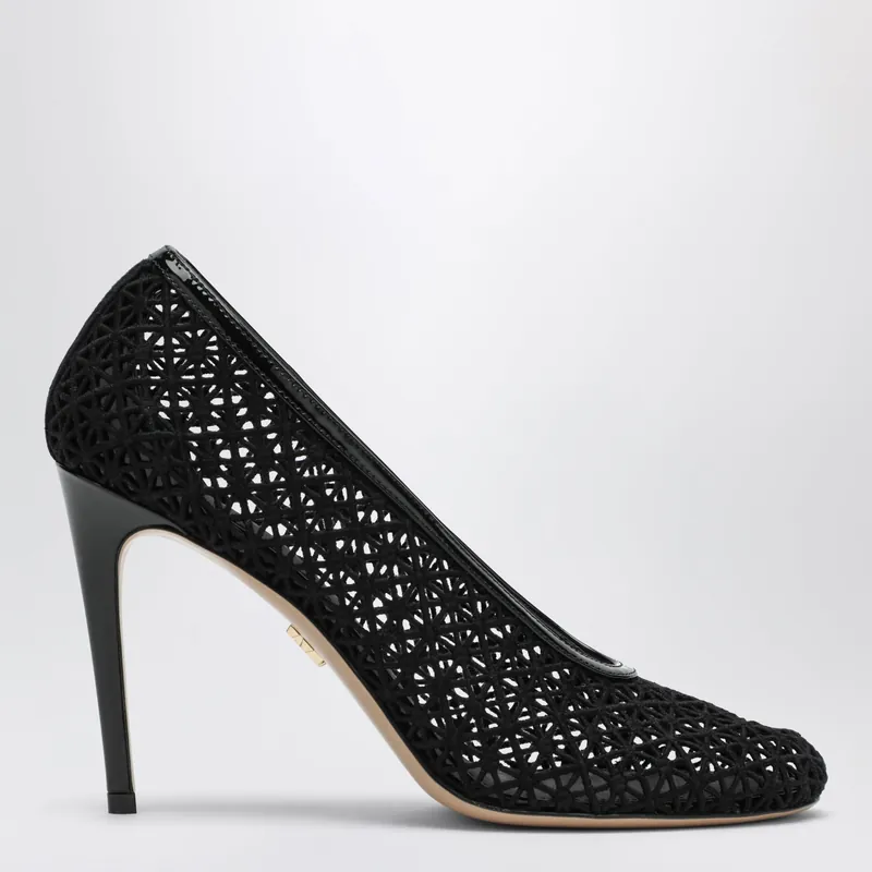 Black Macramé Pump - Ferragamo