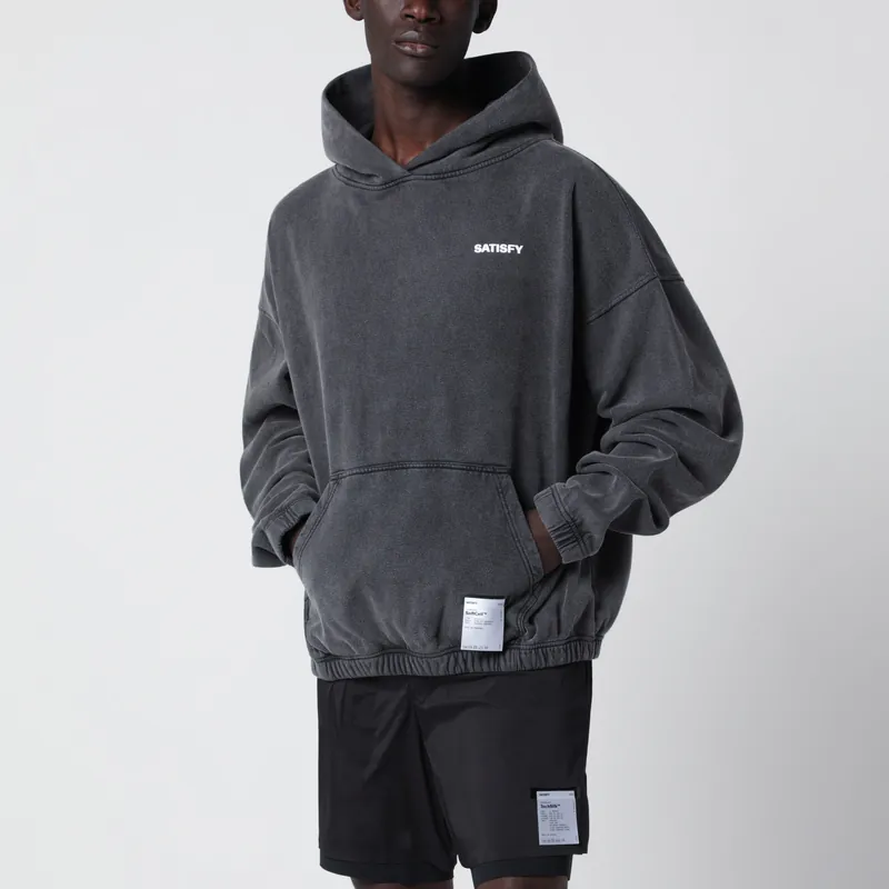 Soft Cell Aged Black Hoodie - Satisfy