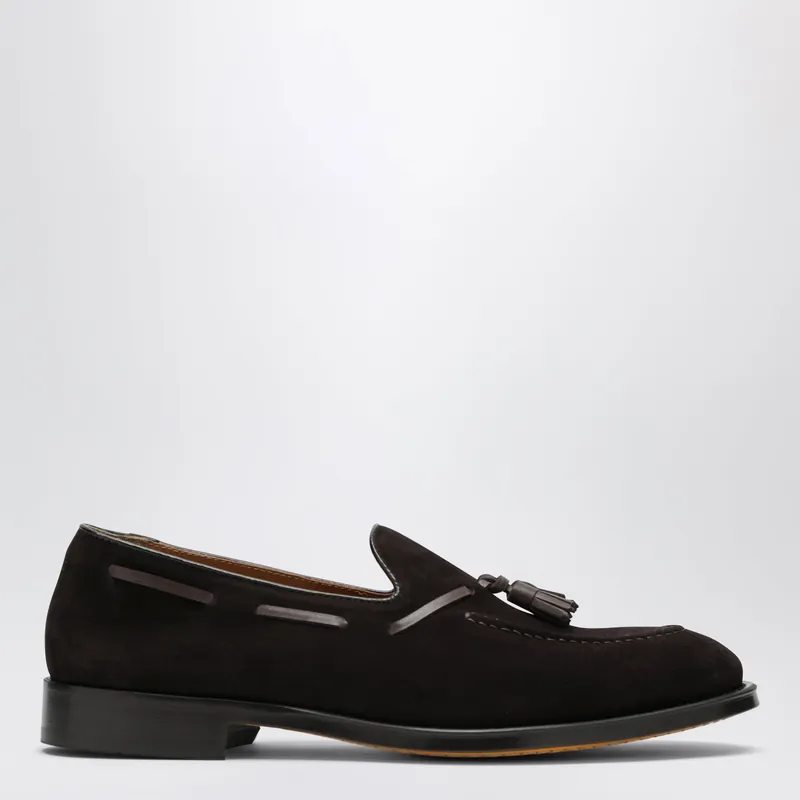 Brown Suede Tassel Loafers - Doucal's