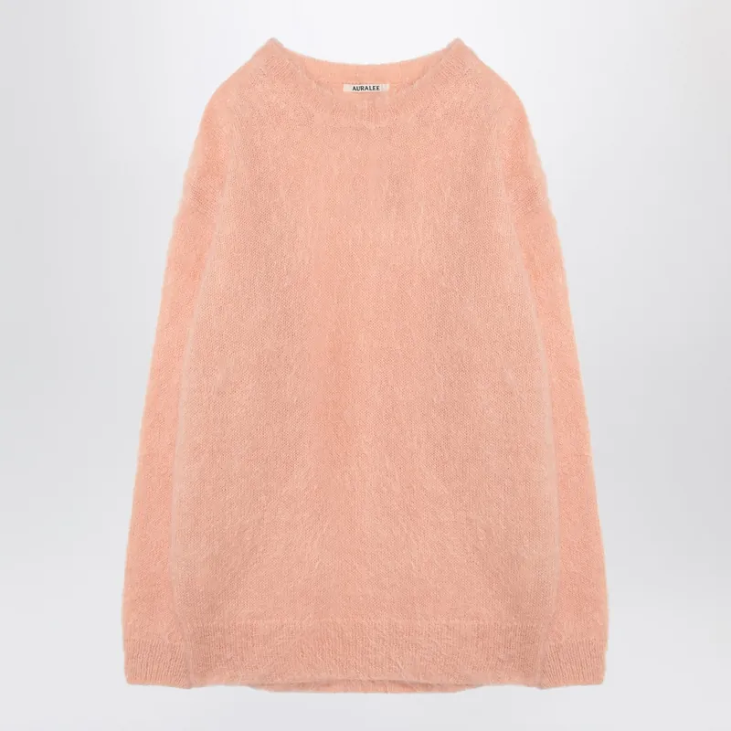 Pink Mohair And Wool Jumper - Auralee