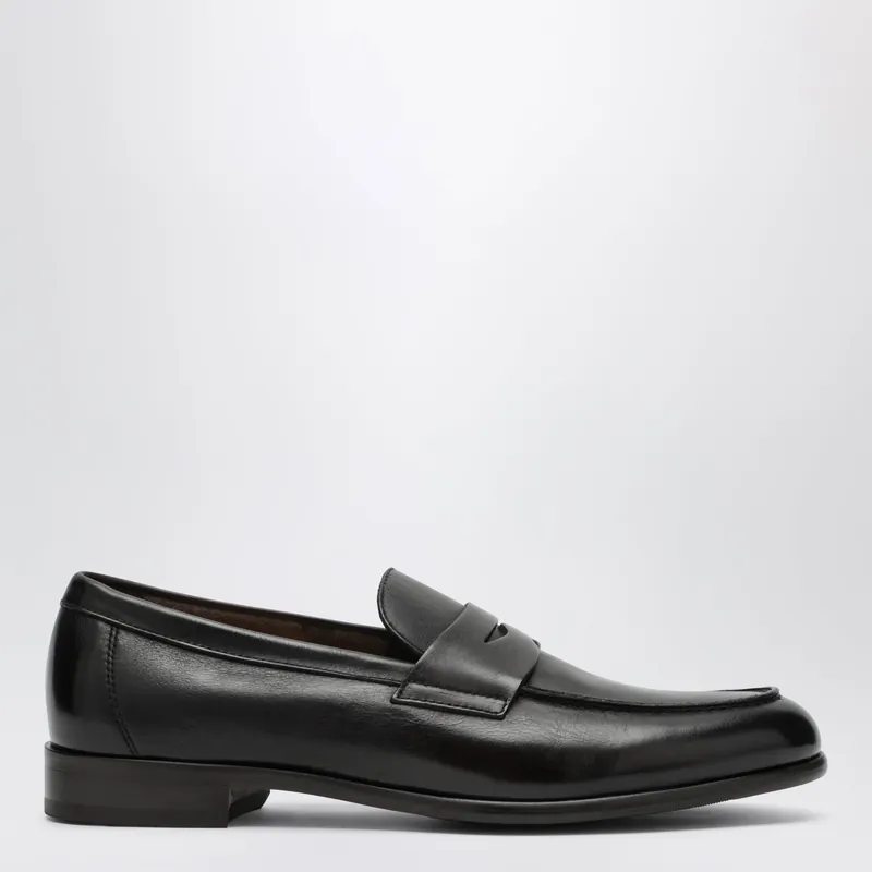 Brown Penny Loafer In Leather - Doucal's