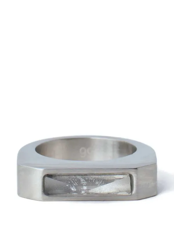 Brushed Rectangular Ring - Rick Owens