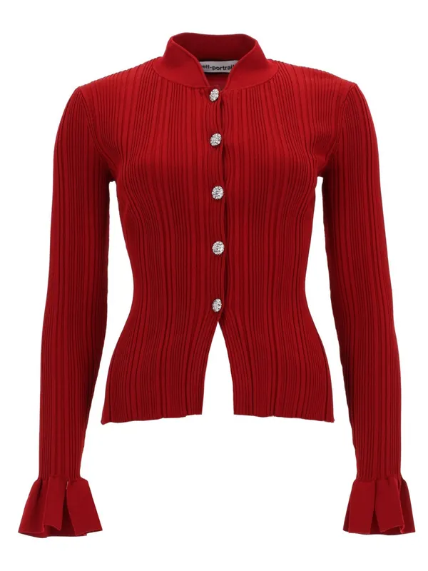 Cardigan With Jewel Buttons - Self-Portrait