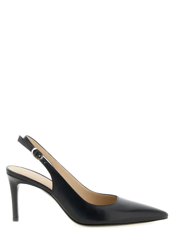 Stuart Power Pumps Black - Stuart Weitzman