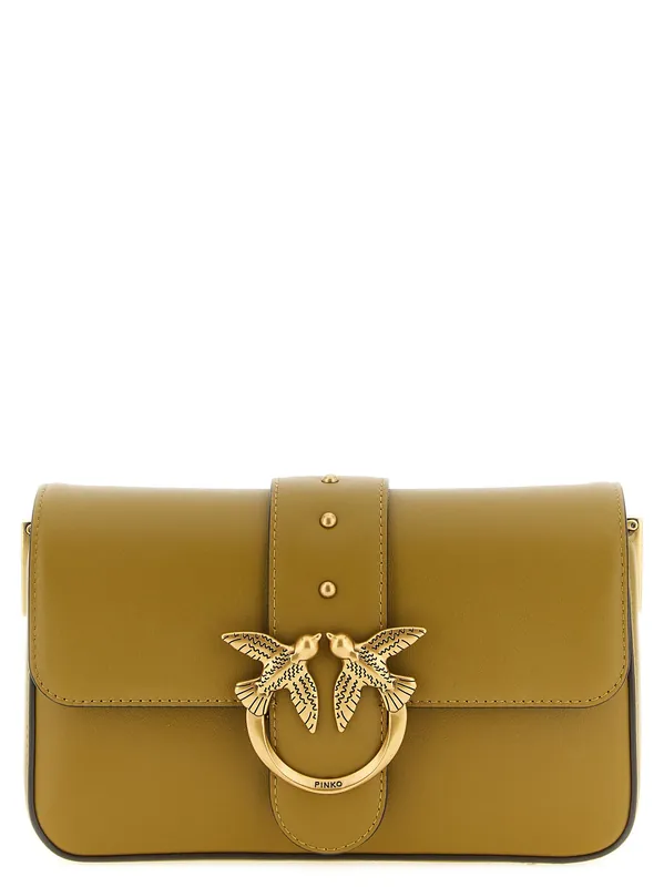 Mini Love Slouchy Shoulder Bags Green - Pinko