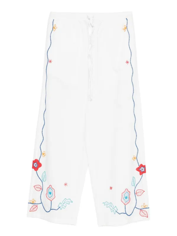 Embroidered Cotton Trousers - Forte_Forte