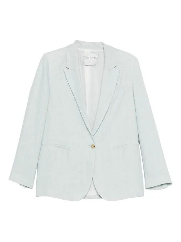 Linen Single-Breasted Jacket