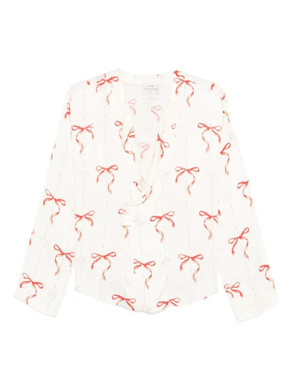 Printed Crossed Shirt - Forte_Forte