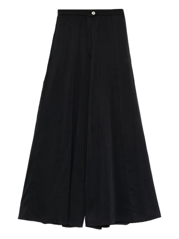 Voile Cotton And Silk Trousers - Forte_Forte