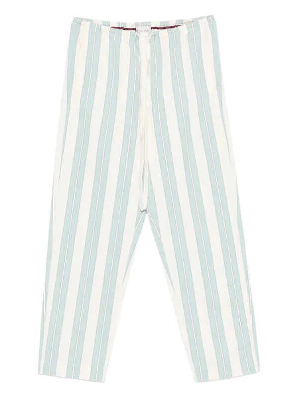 Striped Drawstring Trousers - Forte_Forte