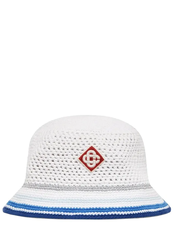 "Mesh Stripe" Hat - Casablanca