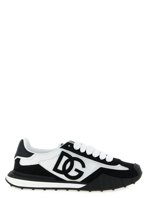 Dg Athletic Sneakers White/Black - Dolce & Gabbana