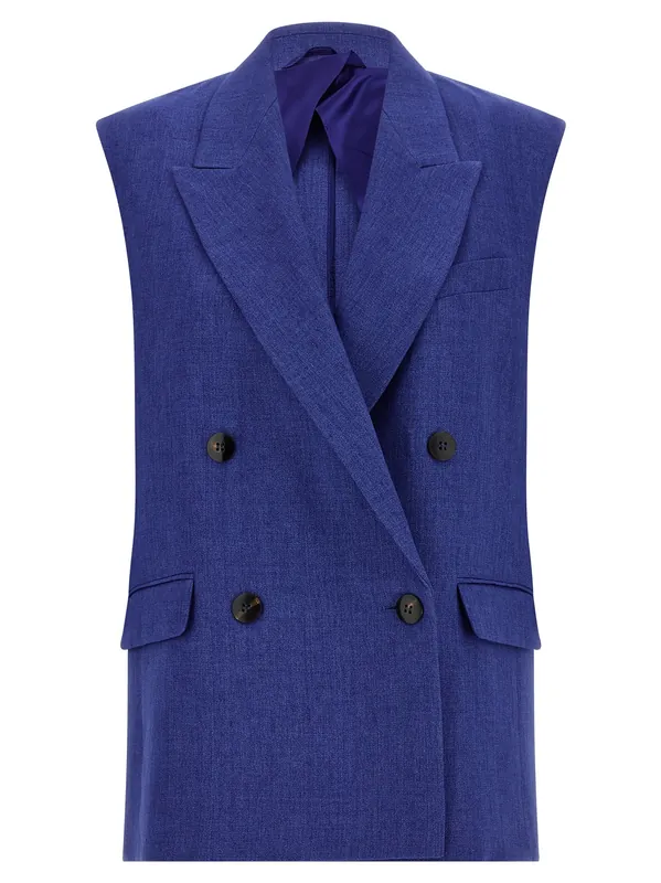 Mstaia Gilet Blue - Max Mara
