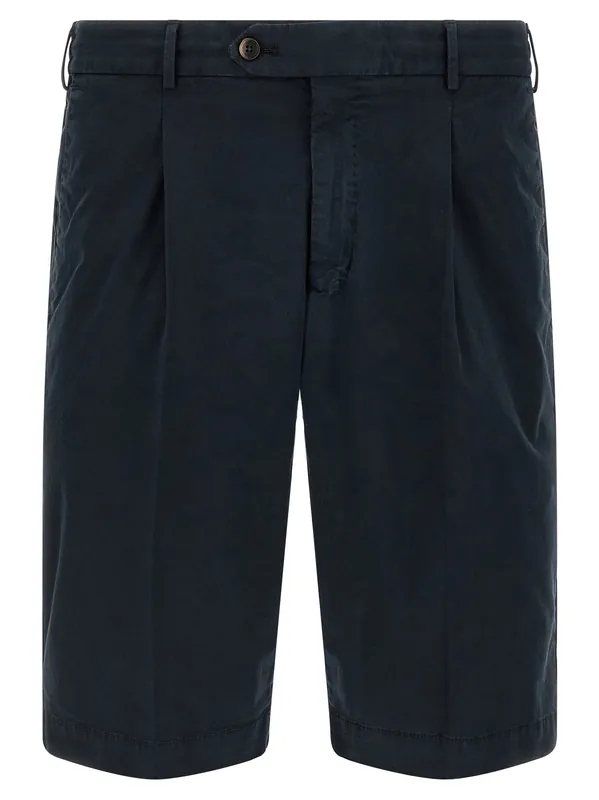 Stretch Cotton Bermuda Shorts Bermuda And Short Blue - PT Torino
