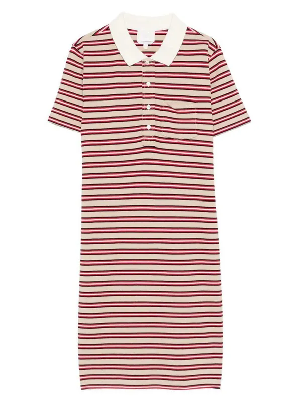 Raye Cotton Striped Polo Dress - A.P.C.