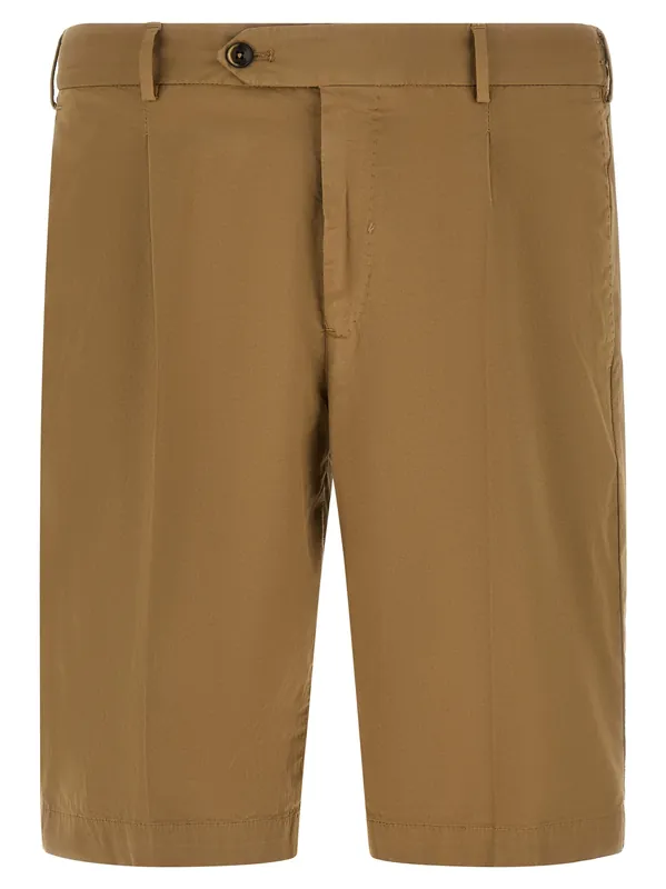 Stretch Cotton Bermuda Shorts Bermuda And Short Beige - PT Torino