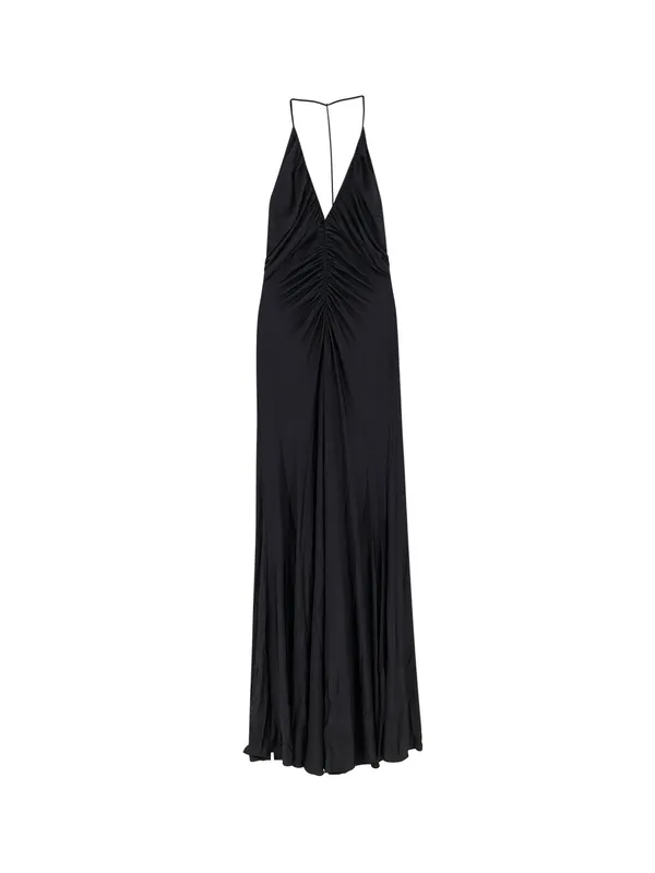 Gathered Jersey Long Dress - Self-Portrait
