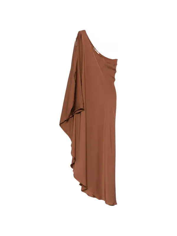 Ritz Silk Asymmetric Dress - Silk95five
