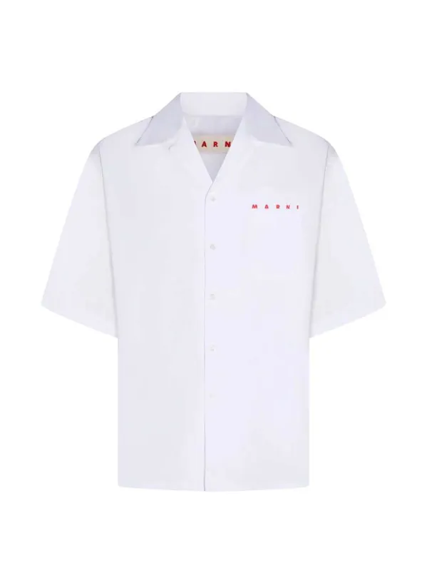Short-Sleeved Cotton Bowling Shirt