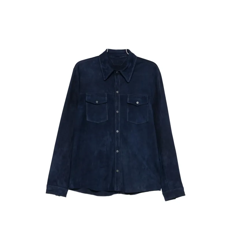 Leather Outerwears Blue - Salvatore Santoro