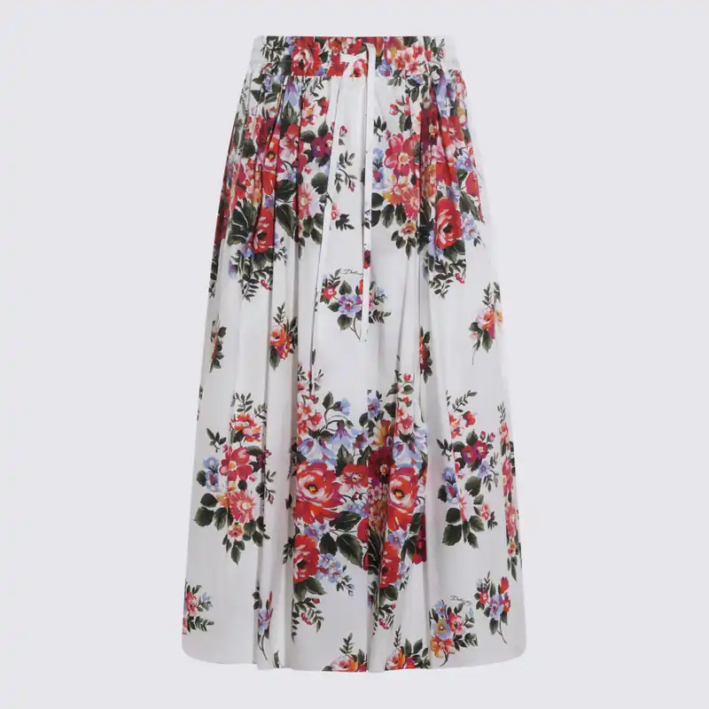 Skirts Fiori F.Do Bianco - Dolce & Gabbana