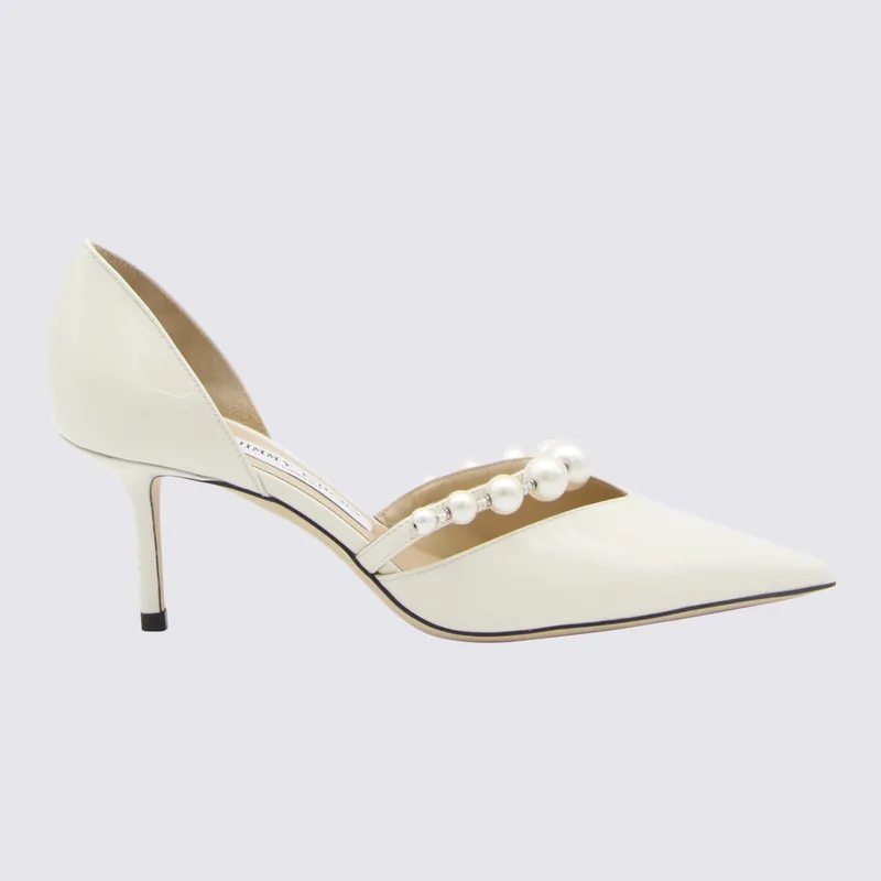 With Heel Latte/White - Jimmy Choo