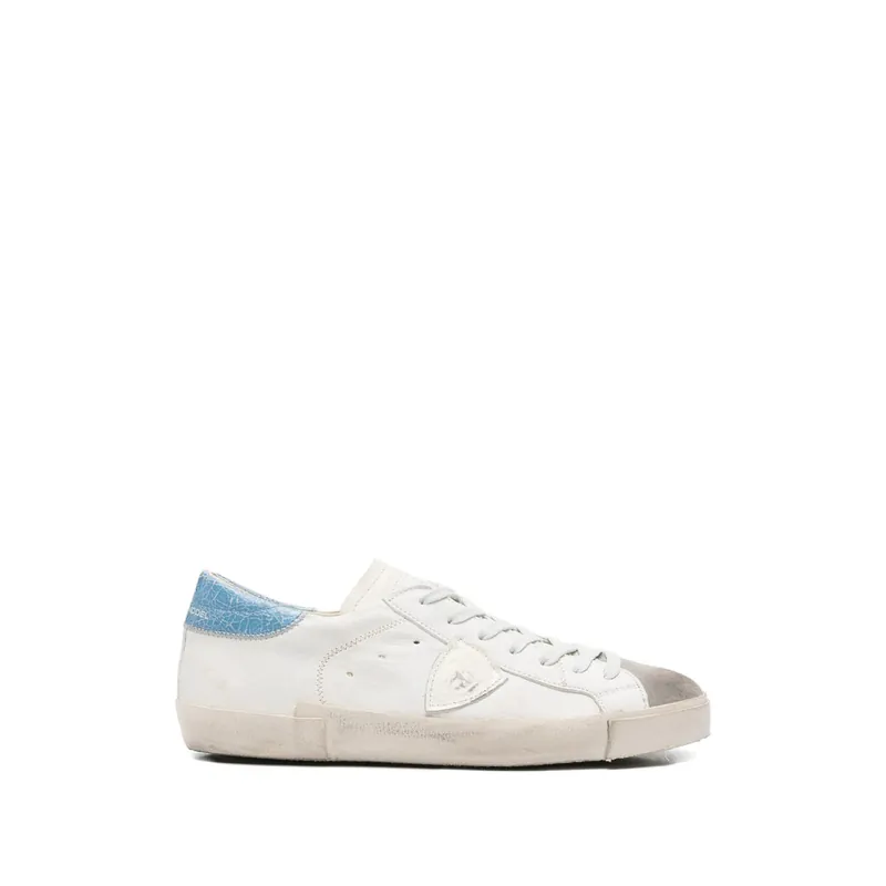 Sneakers White, Blue - Philippe Model