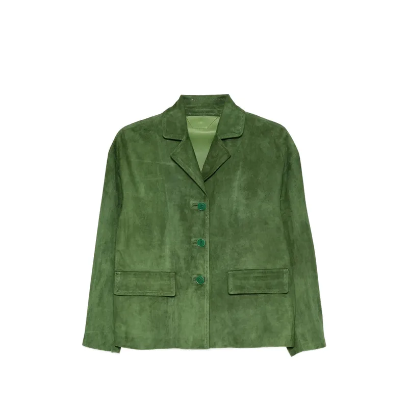 Leather Outerwears Green - Salvatore Santoro