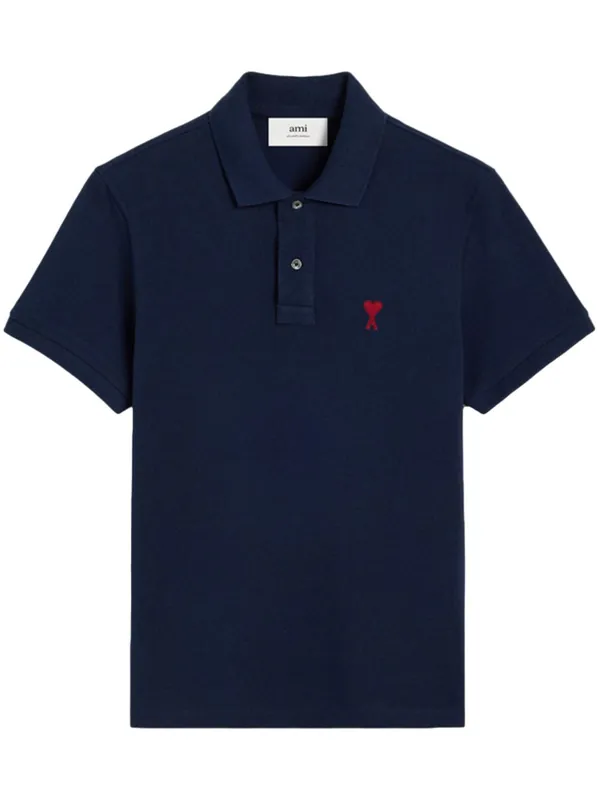 Ami De Coeur Cotton Polo Shirt - Ami Paris