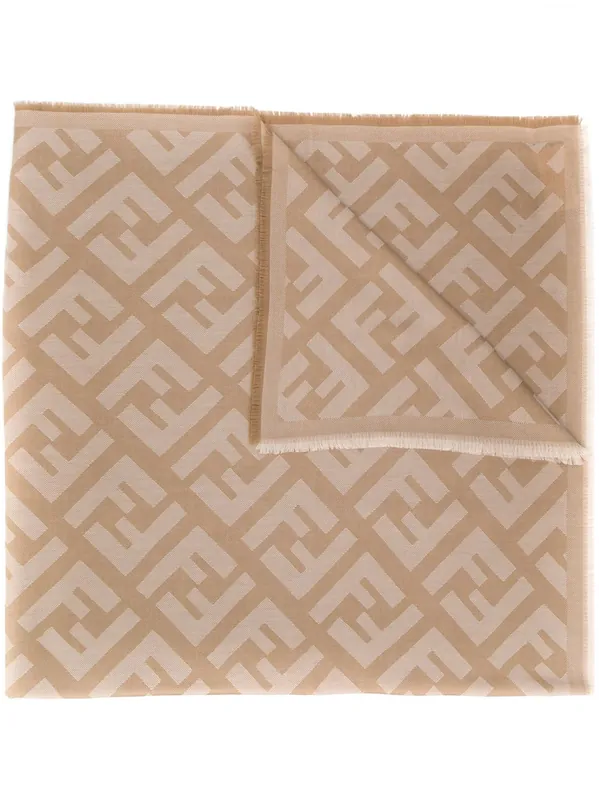Ff Wool Scarf - Fendi