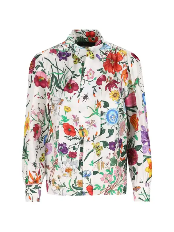 Printed Silk Shirt - Gucci