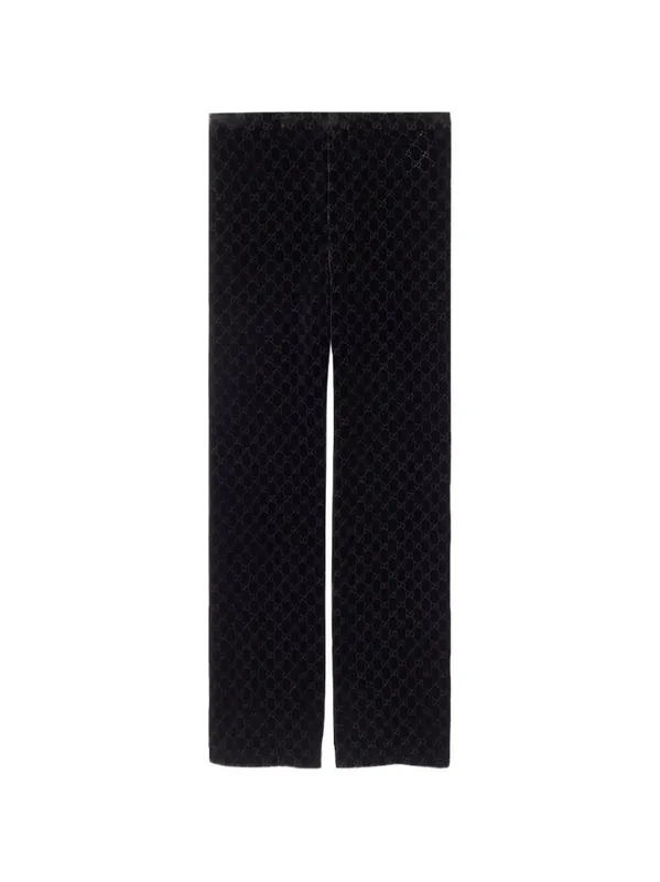 Gg Velvet Trousers - Gucci