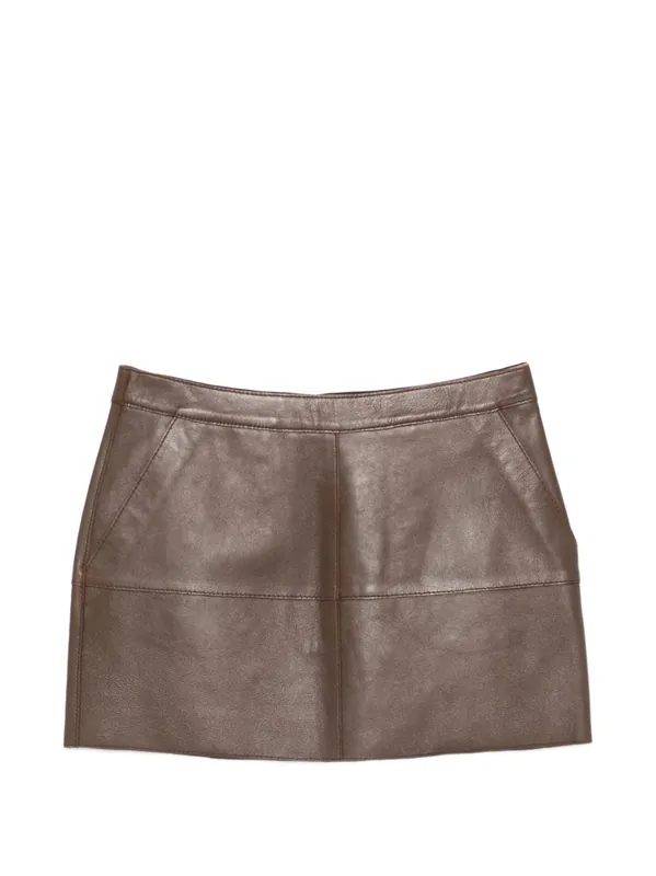 Leather Mini Skirt - P.A.R.O.S.H.
