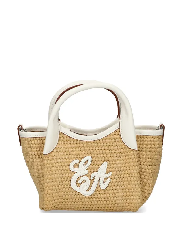 Small Straw Tote Bag - Emporio Armani