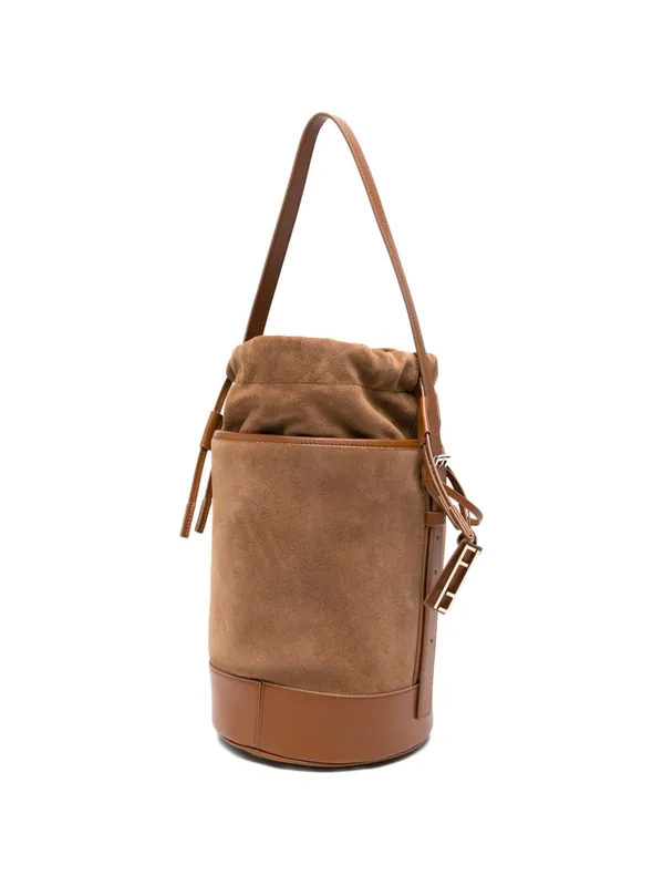 Suede Leather Bucket Bag - Fabiana Filippi