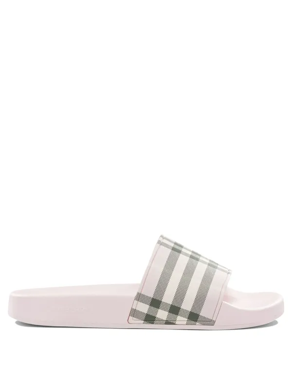 Check Sandals Pink - Burberry