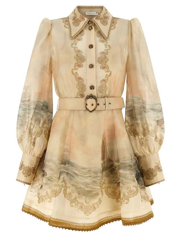Rebellion Marine Dresses Beige - Zimmermann