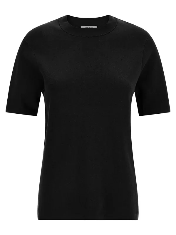 Mercerized Cotton T-Shirt Black