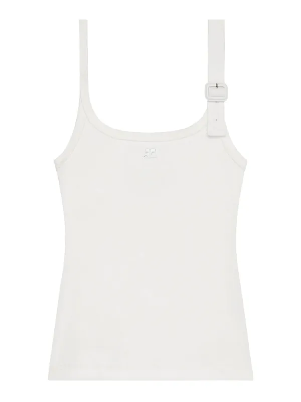 "90's" Tank Top With Buckle - Courrèges
