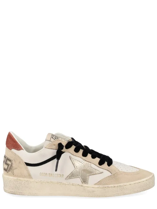 "Ballstar" Sneaker With Logo - Golden Goose