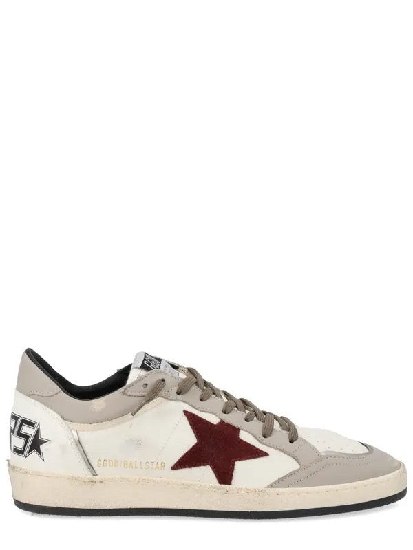 "Ballstar" Sneaker With Logo - Golden Goose