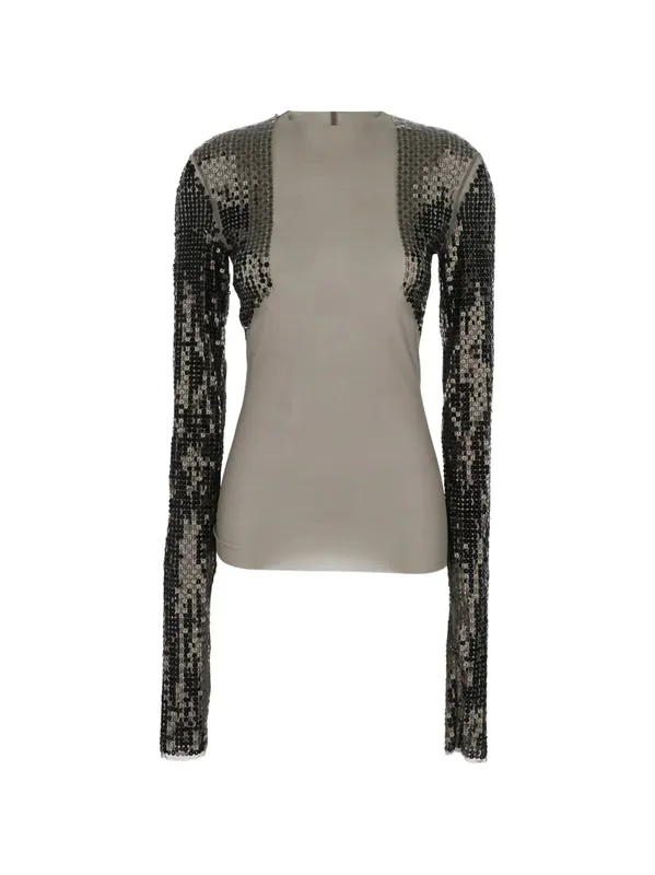 Sequin-Embellished Top