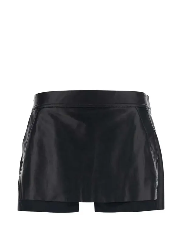Fog Rear-Zip Mini Skirt