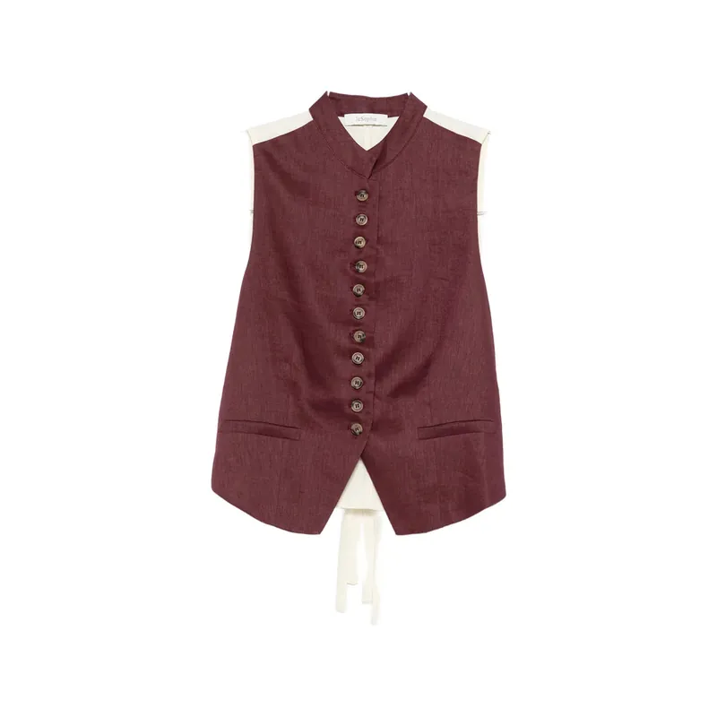 Linnea Waistcoats Red - Jc Sophie