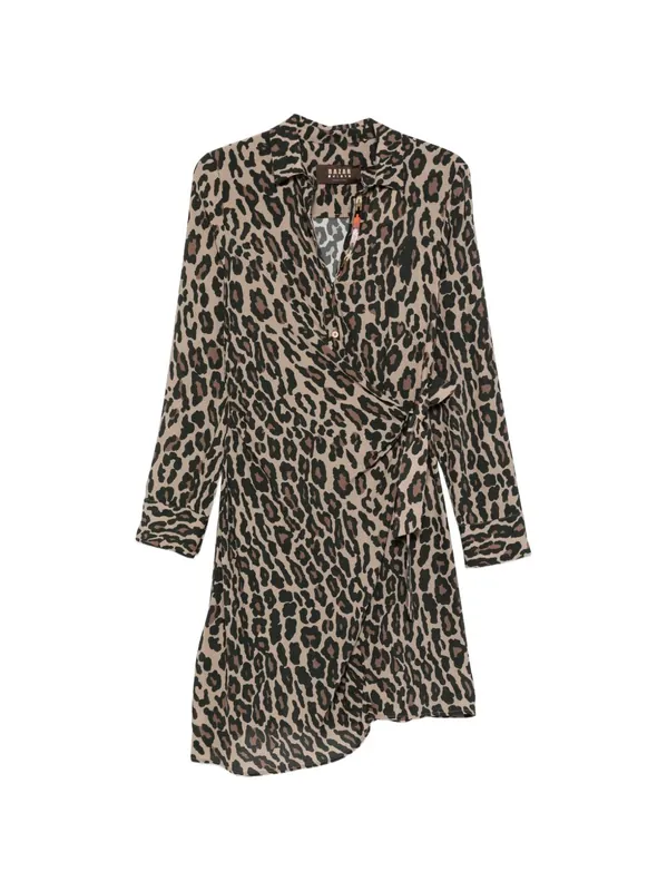 Leopard Print Midi Dress - Bazar Deluxe
