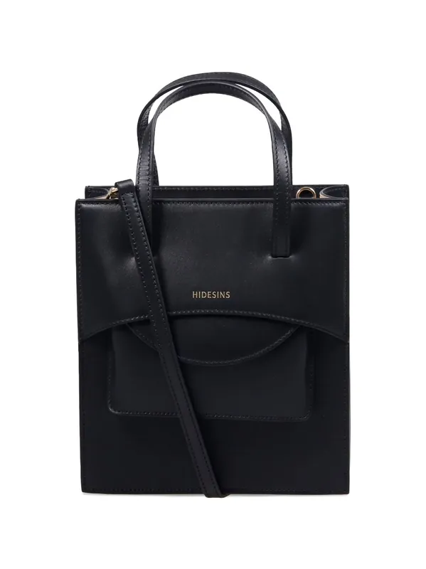 Pocket Medium Leather Handbag - Hidesins