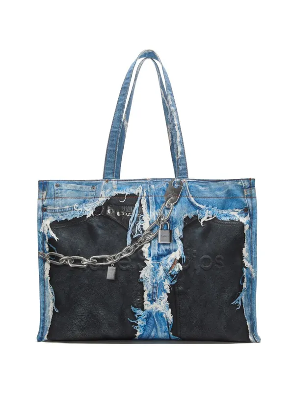 Denim Print Tote Bag - Acne Studios