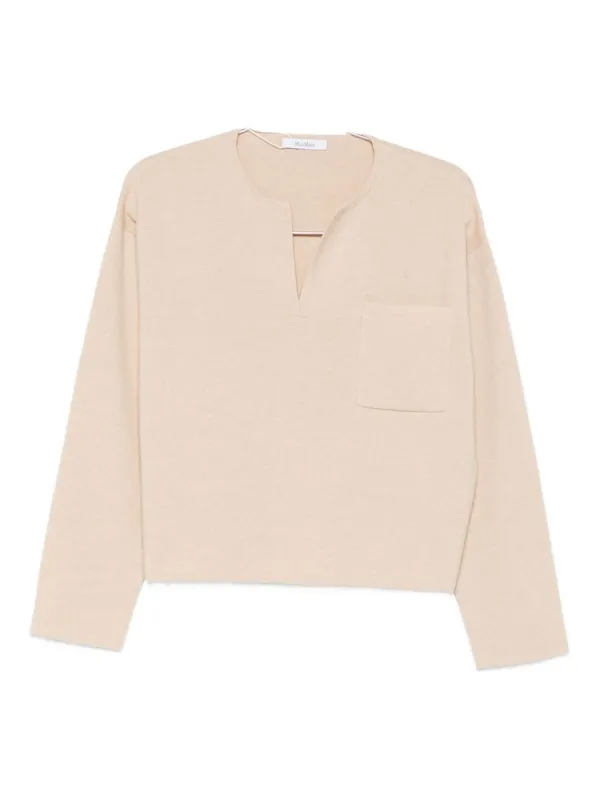 V-Neck Sweater In Cashmere Wool