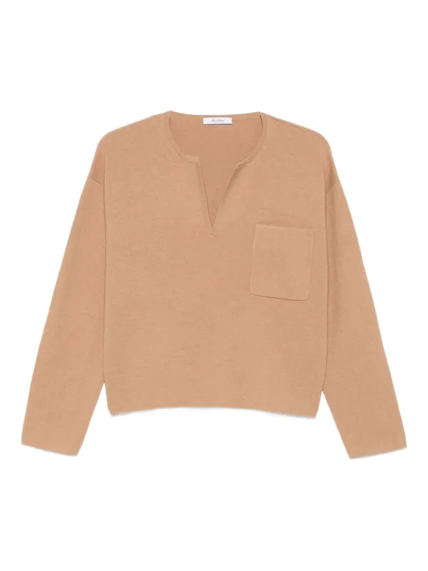 V-Neck Sweater In Cashmere Wool