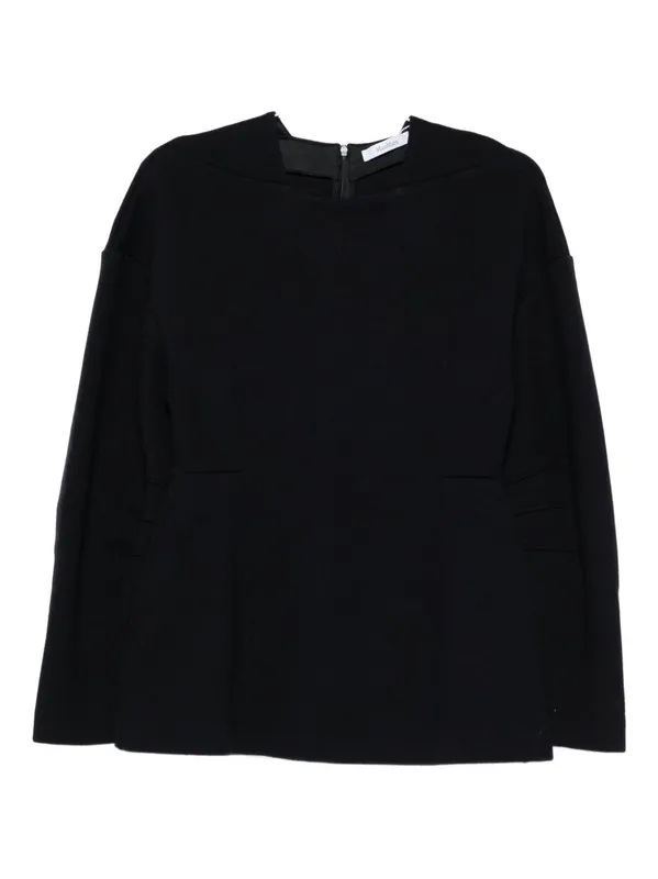 Crew Neck Sweater In Wool And Cotton - Max Mara Pure